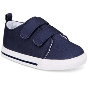 First‎ impressions navy Velcro strap sneakers